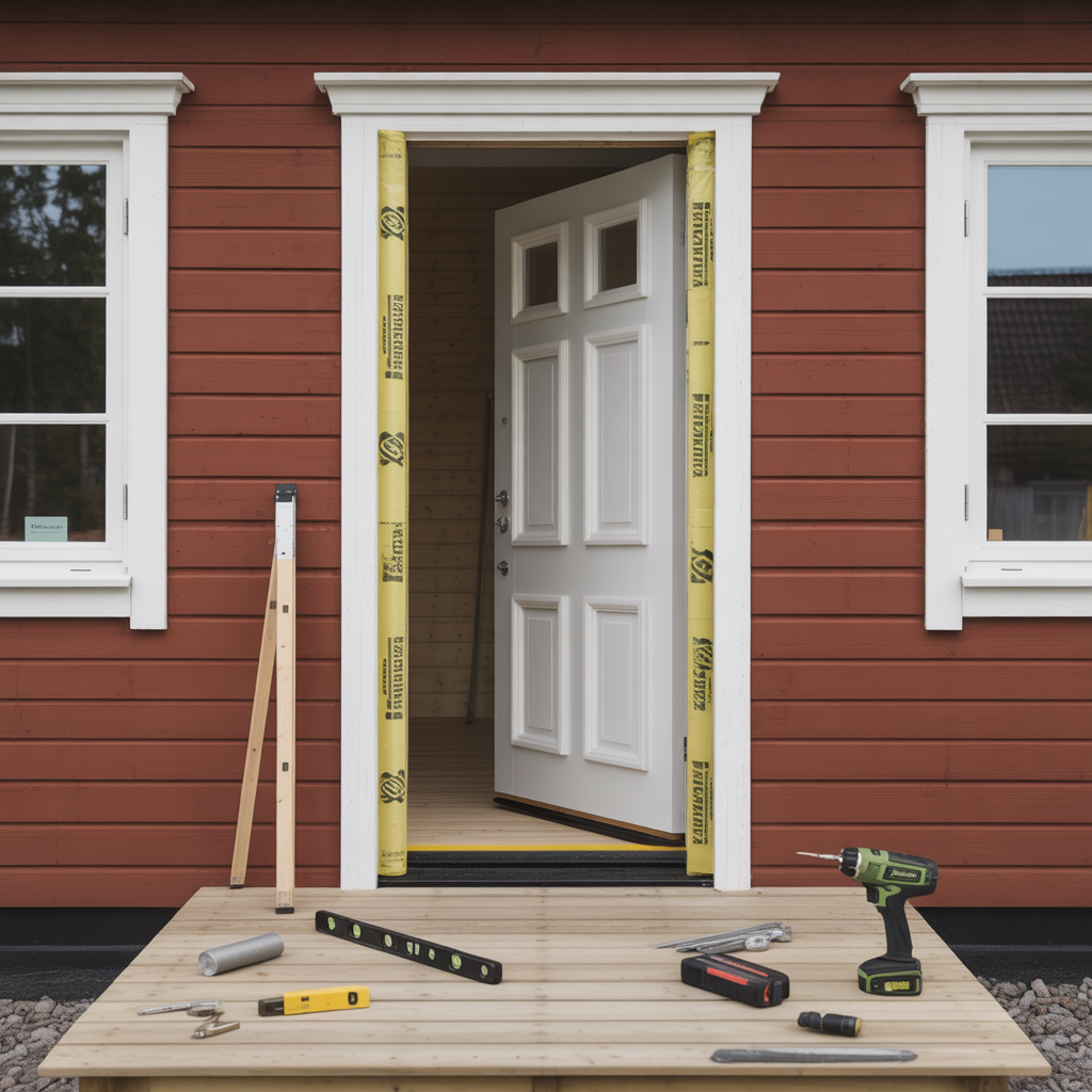montera ytterdorr karmjustering tatning och kostnad