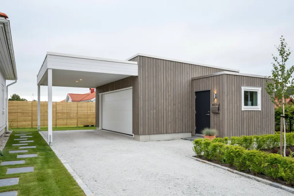 byggnation av carport och garage med f rr d i klagshamn tygelsjo