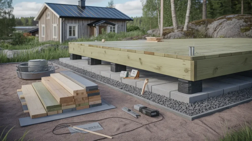 juni guide bygga altan och tr d ck r tt grund trallval och kostnad