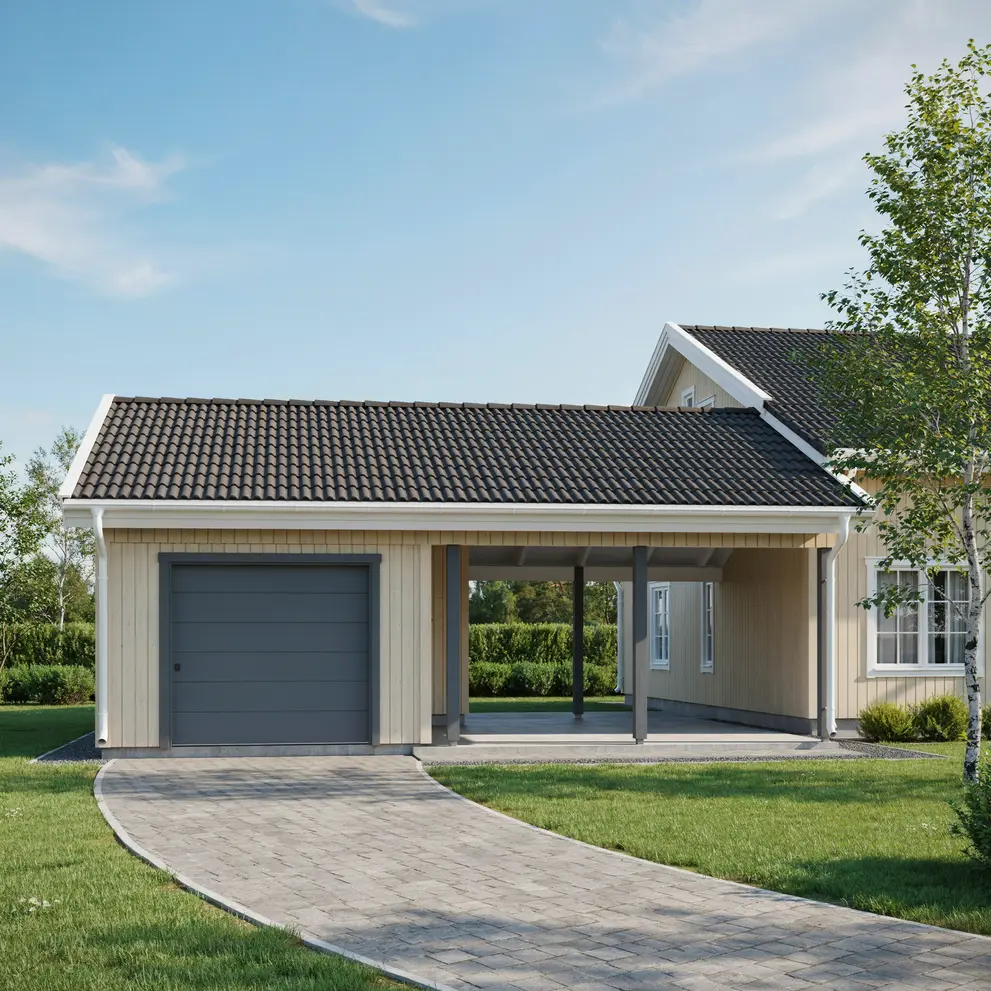 bygga carport garage tygelsjo malmo skane