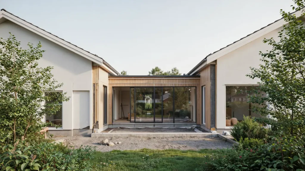 tillbyggnad av h hus med vikparti i v stra klagstorp